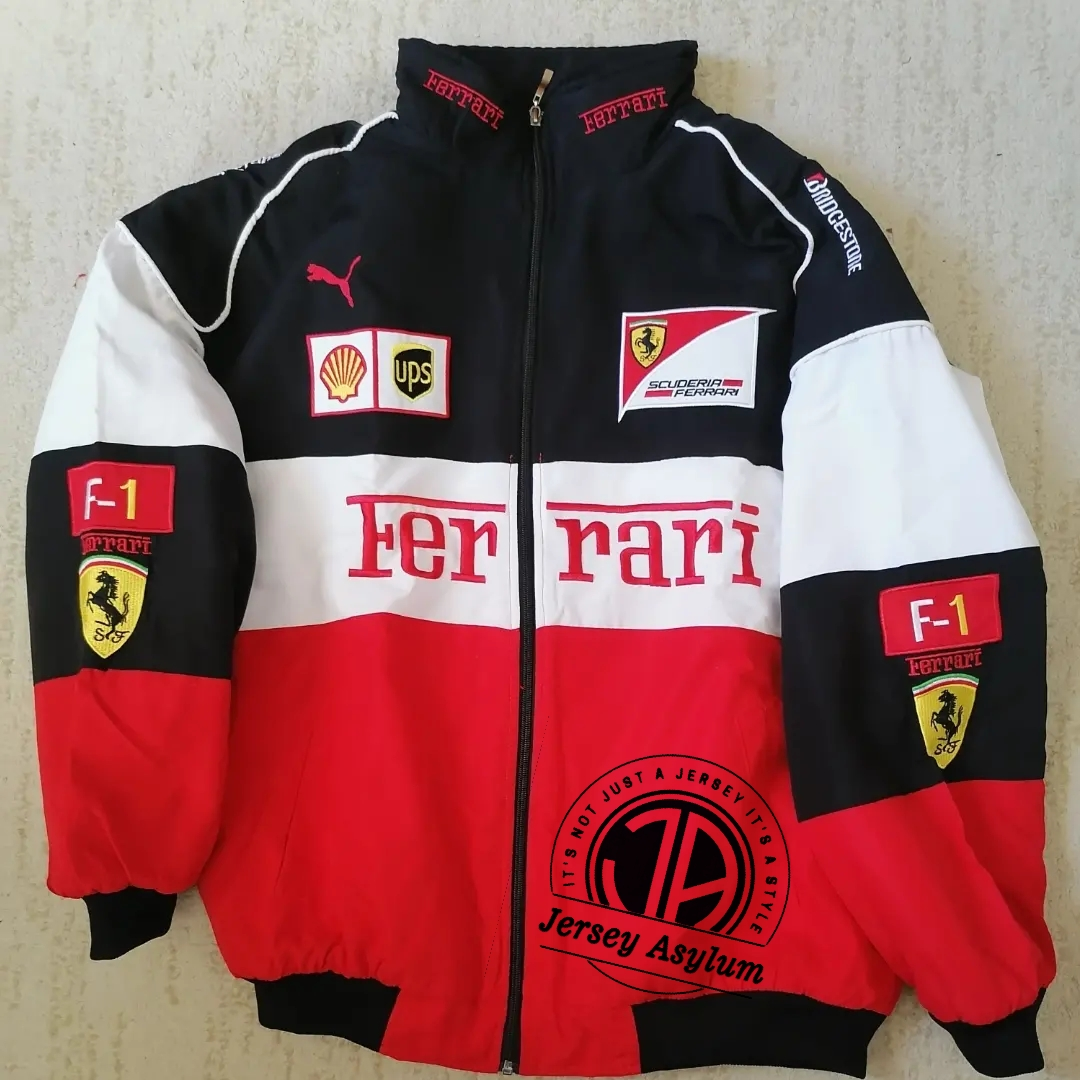 FERRARI JAKCET RED/WHITE/BLACK