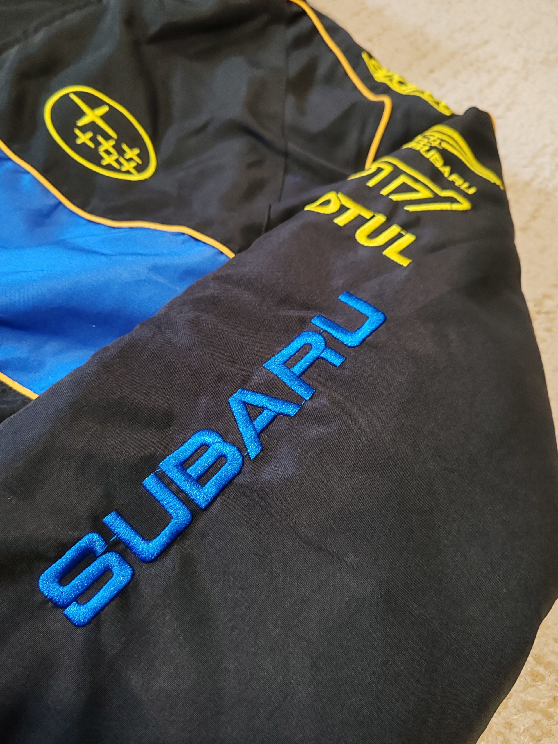Subaru Softshell Jacket SUBARU JACKET BLACK - Jersey Asylum – Authentic Sports Jerseys & F1 Jackets