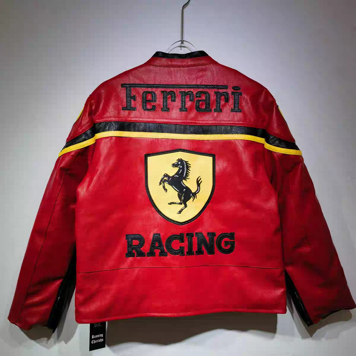 FERRARI LEATHER JACKET RED