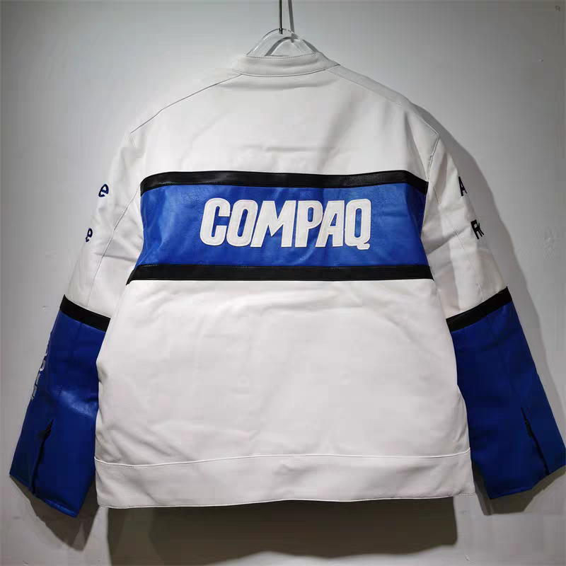 BMW LEATHER JACKET WHITE