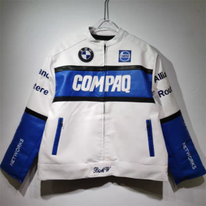 BMW LEATHER JACKET WHITE