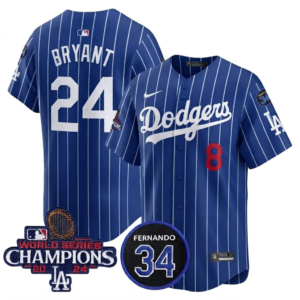 DODGERS BLUE STRIP LIMITED EDITION KOBE BRYANT JERSEY