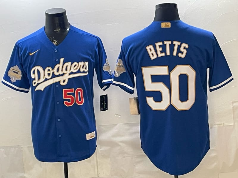 DODGERS BLUE BETS JERSEY